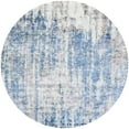 thumbnail image 1 of Ahgly Company Machine Washable Indoor Round Industrial Modern Columbia Blue Area Rugs, 5' Round, 1 of 7