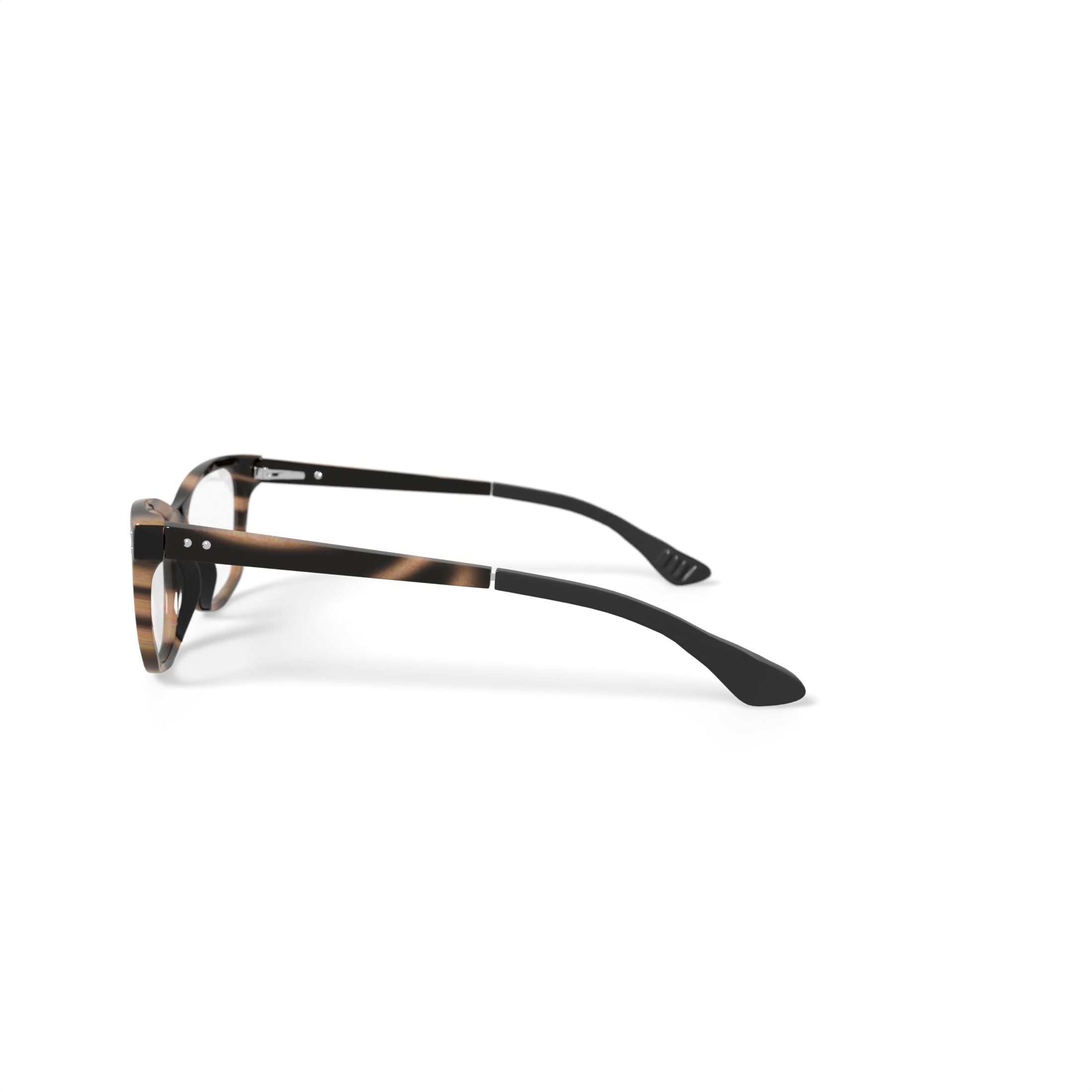 Jonas Paul Youth Lincoln/Lauren Square Prescription Eyeglasses with Case, Brown Tortoise