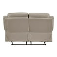 thumbnail image 6 of Lexicon Laconia 2-Piece Leather Sofa Set in Latte, 6 of 13