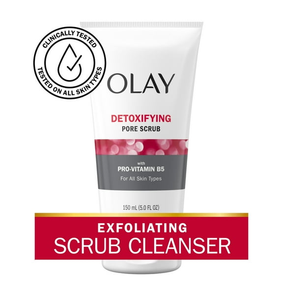 Olay Regenerist Detoxifying Face Wash, Pore Scrub Face Wash, 5.0 fl oz
