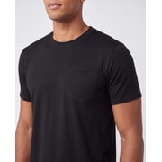 Real Essentials 4 Pack: Men's Dry-Fit Short Sleeve Pocket Crew Performance Athletic T-Shirt (Available in Big & Tall)