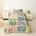thumbnail image 2 of jejeloiu Neutral Floral Twin Duvet Cover For Girls,Warm Pattern Twin Bedding,Beige Multi Color,Reversible,2-Piece,1 Duvet Cover and 1 Pillowcase, 2 of 6