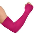 thumbnail image 2 of ALAZA Deep Pink UV Sun Protection Arm Sleeves UPF 50+ Compression Cooling Sleeve 1 Pair, 2 of 7