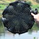 thumbnail image 5 of Jaula de 8 agujeros para langostas y camarones, caja para camarones, red de pesca con cebo, red de pesca para camarones, red azul, trampas de pesca plegables, red de pesca plegable, 5 of 7