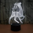 thumbnail image 2 of LINLIN 3D Night lamp, 3D lamp 3D Illusion Night Lights 3D Animal Optical Illusion Desk Lamp 7 Color Change USB Touch Switch Desk Night Light 3D Table Lamp for Kids, 2 of 6