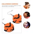 thumbnail image 4 of BRIGHTFUFU 2Pcs Bat Acrylic Earring Orange  Festival Ear Accessory for Parties, 4 of 6