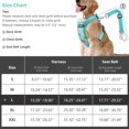 thumbnail image 2 of VavoPaw Dog Vehicle Safety Vest Harness, Adjustable Soft Padded Mesh Car Seat Belt Leash Harness with Travel Strap and Carabiner for Most Cars, Size Large, Lake Blue Flower, 2 of 7