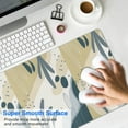 thumbnail image 2 of High-Quality Large Desk Mat with Abstract Art Design | Non-Slip Rubber Base | Water-Resistant | Modern Boho Leaves Pattern | Perfect Office Laptop Size | 31.5 X 11.8 Inch, 2 of 7
