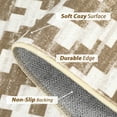 thumbnail image 6 of Haperlare 8'x10' Modern Geometric Area Rugs for Living Room, Machine Washable Non Slip Rugs for Bedroom Home Office, Camel, 6 of 7