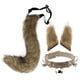 thumbnail image 1 of Diadema con orejas de zorro y lobo y cola de piel sintética hechas a mano para accesorios de disfraces de fiesta de cosplay, 1 of 6