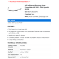 thumbnail image 2 of A/C Discharge Hose - Compatible with 2002 - 2004 Hyundai XG350 2003, 2 of 2