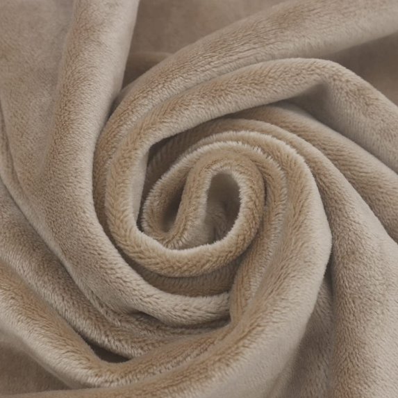 FREE SHIPPING!!! Taupe Solid French Velvet Velour Poly Spandex Fabric, DIY Projects by the Yard