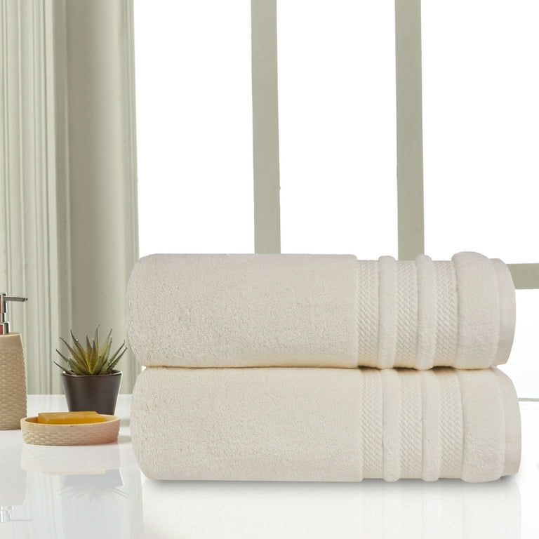 Plush Light Beige Bath Towel-30in x 56in