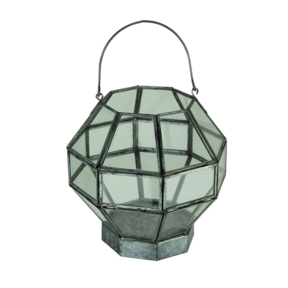 Metal and Glass Octagon Shape Candle Lantern