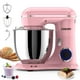 thumbnail image 1 of Batidora de pie CEBORY 3 en 1, 6,5 L, 660 W, 10 velocidades, con gancho para amasar, rosa, 1 of 6