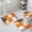Orange, variant on Burnt Orange Grey Bath Mat 3 Piece Bathroom Rug Set, Modern Oil Painted Art Abstract Non Slip Bath Rug Contour Mat and Toilet Lid Cover, Absorbent Shower Mats Soft Bath Rugs and Mats Sets
