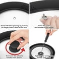 thumbnail image 6 of Universal Pot Lid Replacement Knobs, Silicone Pan Lid Holding Handles, Great for Slow Cookers, Skillets and Kitchen Cookware Lids and Covers, Black, 2 Pack, 6 of 8