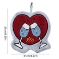 thumbnail image 3 of PEIBang Valentines Hanging Hand Towels,Cute Heart Hand Tie Towels Home Decorations,Soft Absorbent Dish Towel with Hanging Loop for Bathroom Kitchen, 3 of 6