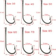 thumbnail image 2 of Stainless Steel Trolling Hooks Fishing Hook Long Fishing Shank Saltwater Hook 50pcs (3/0), 2 of 7