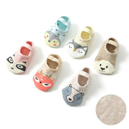 

Children Elk Bear Owl Elastic Strap Low Cut Anti-Slip Breathable Cotton Socks