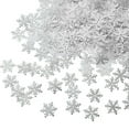 thumbnail image 2 of 1000 Uds adornos de copo de nieve con purpurina decoraciones colgantes de Navidad, 2 of 5