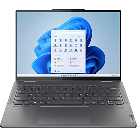 Lenovo Yoga 7i 14 2.2K Touch 2-in-1 Laptop, 360 flip-and-fold Design, Intel Core i5-1335U, 8GB Memory 512GB SSD, Intel Iris Xe Graphics, Fingerprint, Backlit KB, WiFi 6E, Win11, Storm Grey, W/GaLiMu