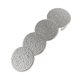 thumbnail image 3 of Horquilla minimalista redonda con textura para el cabello para niñas, accesorios para el cabello, joyería Plata, 3 of 8