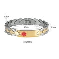 thumbnail image 4 of Wollet Tungsten Medical Alert Bracelet for Men, Gifts for Father or Husband Engraved Blood Thinner, 4 of 9