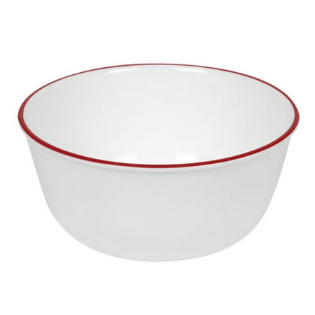 - Corelle Livingware 28 Ounce Red Band Bowl, 1 Each