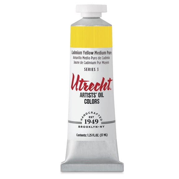 Utrecht Artists' Oil Paint - Cadmium Yellow Medium, 37 ml tube