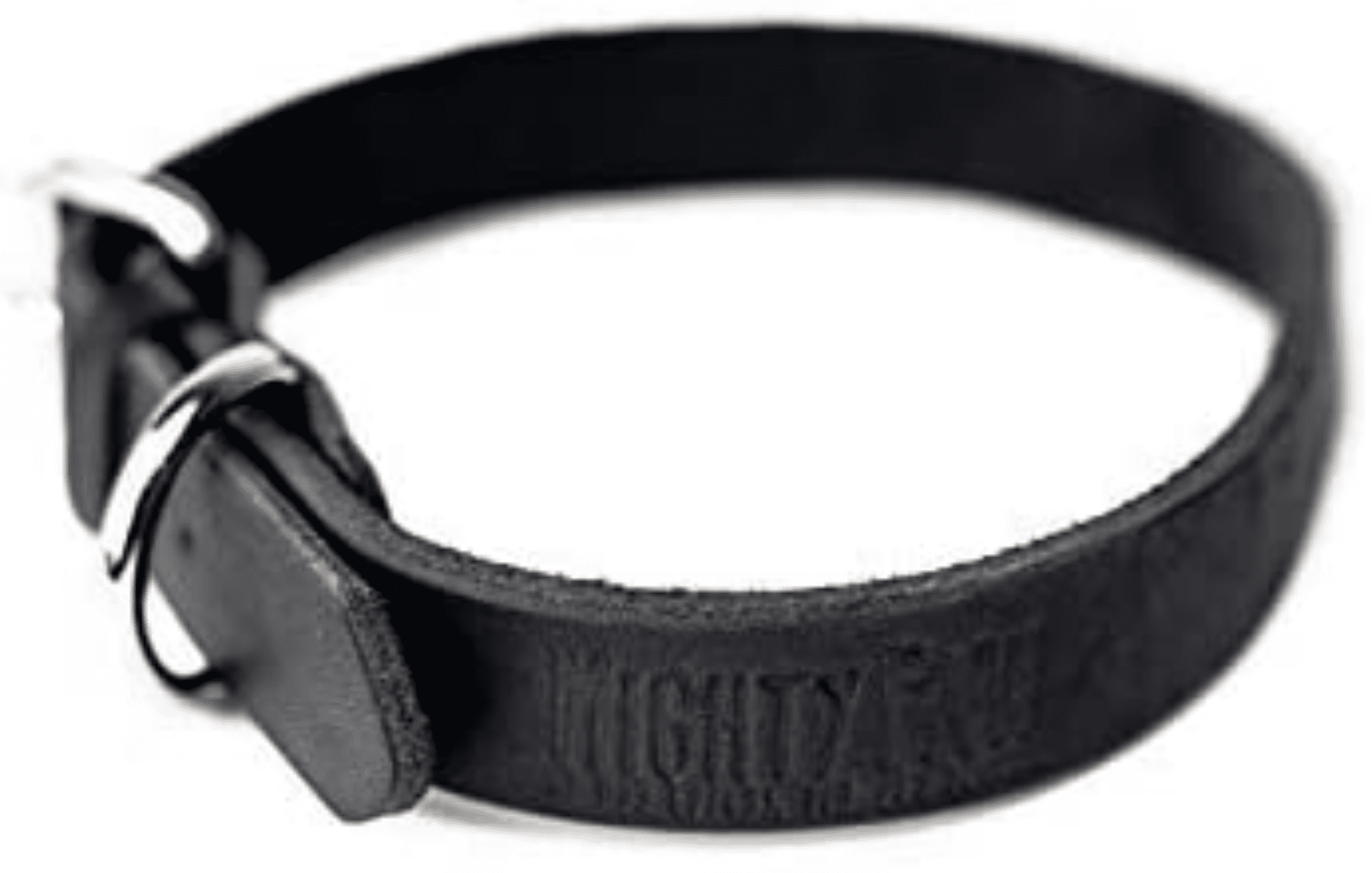 rustic leather dog collar