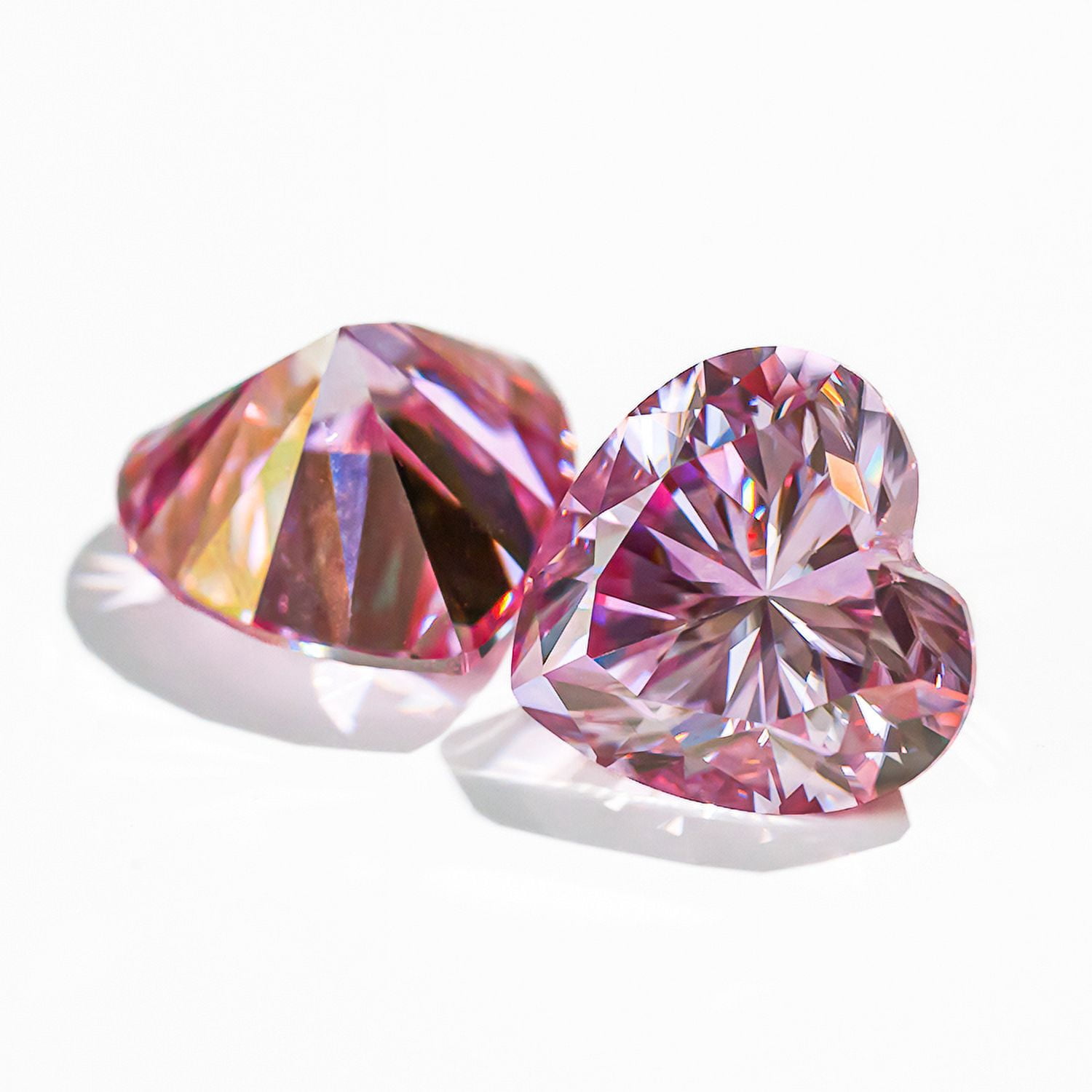 Moissanite Loose Stone Heart Shape VVS1 Clarity Lab Grown Diamond Colorful Gemstones for Jewelry Making,Engagement Ring Pendant Necklace Earrings with GRA Certificate Anniversary Gifts
