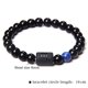 thumbnail image 5 of 12 Piezas Pulsera de Constelación Pulsera de Cuentas Negras de 8 mm para Hombres Mujeres Signo de Estrella Constelación Amistad Oración Bendición Pulsera Joyería Regalos, 5 of 6