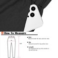 thumbnail image 3 of Pantalones sueltos casuales para mujer, cómodos pantalones de trabajo recortados con bolsillos, cintura alta elástica, pantalones de bolsa de papel, 3 of 5