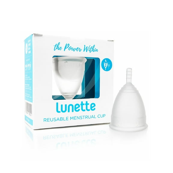 Lunette menstrual cup, clear, size 2