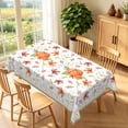 thumbnail image 2 of Duangreer Rectangle Tablecloth for Restaurant Picnic Indoor Outdoor, Retro Pumpkin and Maple Leaves Pattern, Waterproof Wrinkle Resistant, 60 x 84 Inch, 2 of 6