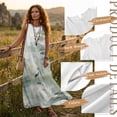 thumbnail image 7 of FOR U DESIGNS Crane Forest Print Matchable Couples' Outfit Sleeveless Womens Linen-Like Shirt with Pocket Mens Button Down Shirt for Travel, 7 of 7