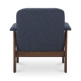 thumbnail image 4 of Moe's Home Collection Parker Lounge Chair Dark Blue Fabric Chairs, 4 of 6