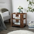 thumbnail image 4 of Glavbiku 3 Tier Side Table,Simple End Table for Living Room Bedroom Nightstand,Rustic Brown, 4 of 11