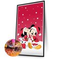 thumbnail image 2 of Cuadros Decorativos 5D bricolaje taladro redondo completo diamante pintura Mickey Minnie decoración del hogar arte artesanal Wdftyju de costura negro 4 estilos, 2 of 8