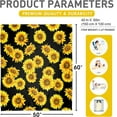 thumbnail image 6 of humcustom Sunflower Throw Blankets, Christmas Gift Sunflower Bedding Blanket, Lightweight Warm Sunflower Soft Blanket Thanksgiving Day Gift for Sofa Bed Couch Living Room Chair 60x50, 6 of 6