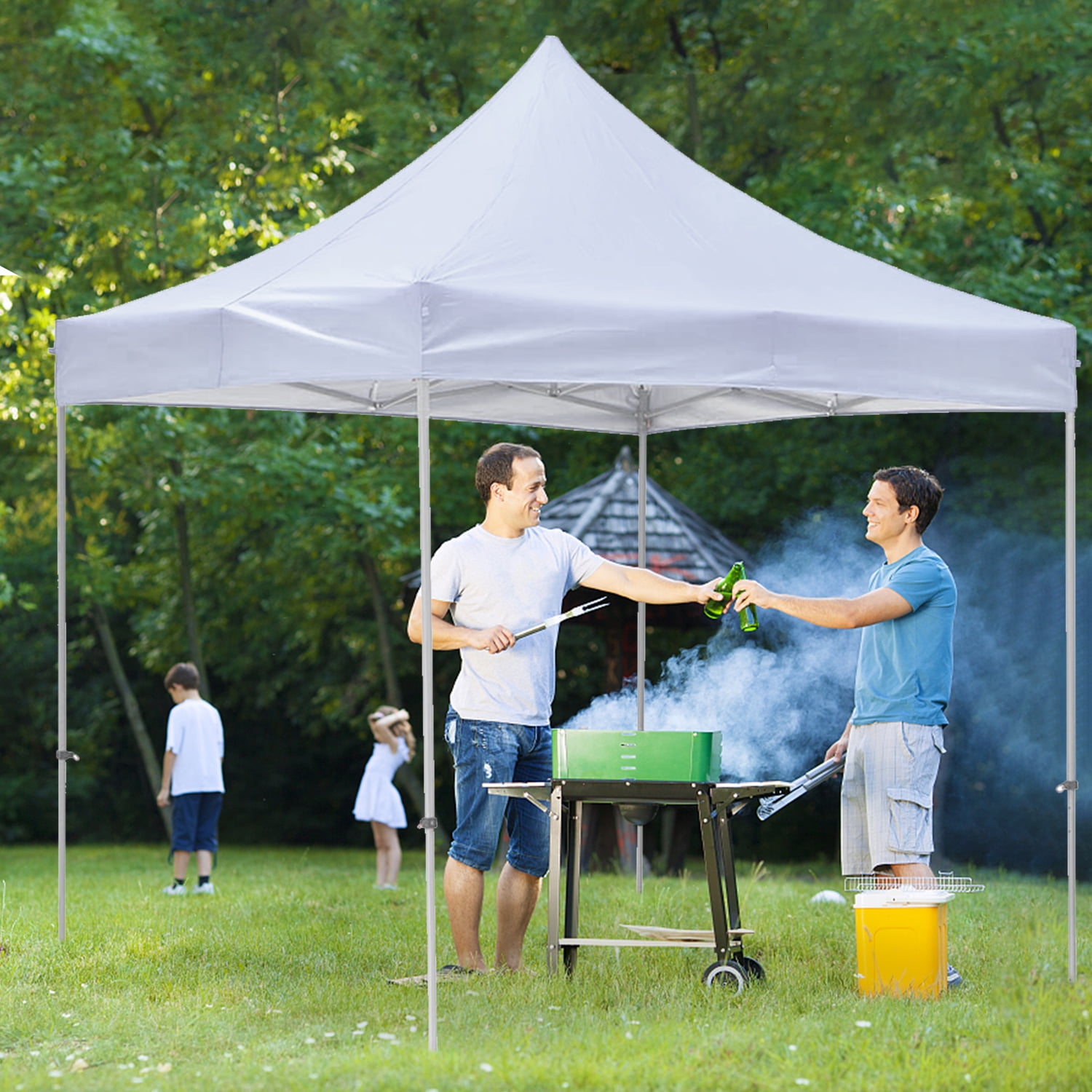 10'x10' Instant CANOPY Gazebo POP UP TENT Outdoor Tailgate Sun Shelter BBQ Party 