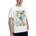 thumbnail image 2 of Bingfone Watercolor Palm Tree Men'S Loose Fit Short-Sleeve Pocket T-Shirt, 2 of 7