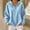 Light Blue, variant on Lumosvexa Womens Plain V-Neck Sweatshirts for Women Relaxed Fit No Hat Hoodies Long Sleeved Pullover White Size 2XL