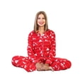 thumbnail image 3 of Angelina Cozy Fleece Notch Collar Pajama Set with Pockets (1-Pack), 3 of 4