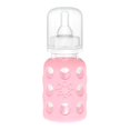 thumbnail image 1 of Lifefactory Biberon en Verre avec Manchon en Silicone - Couverture (4 oz), 1 of 3