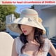 thumbnail image 2 of 54-60 cm circunferencia del sombrero protector solar plegable sombrero femenino anti-ultravioleta hueco transpirable sombrero de pescador, 2 of 5