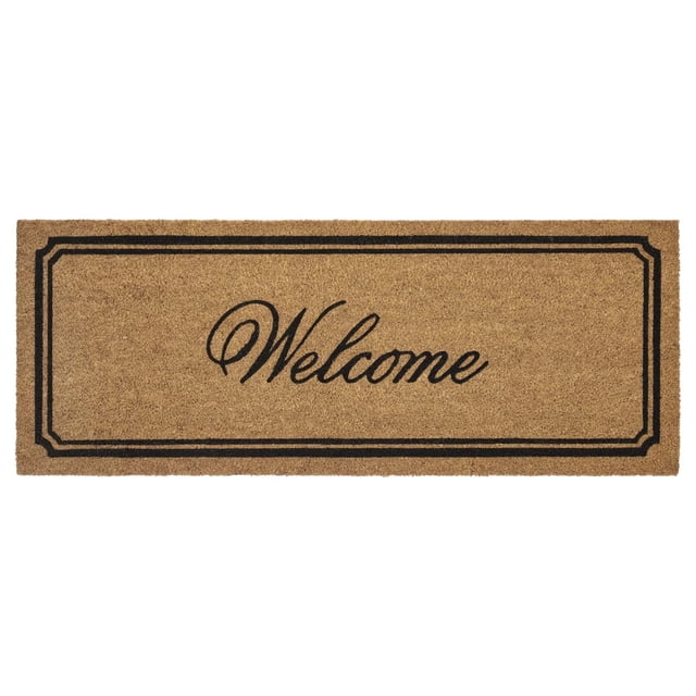 SLYNSHome Welcome Door Mat for Entryway,Porch Sturdy Front Door Rug Stain and Fade Resistant Non-Slip Backing Entry Mat for Outdoor Indoor