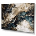 thumbnail image 2 of DESIGN ART Designart "Blue Beige Marbled Dreamscape I" Modern Geometric Wall Art Prints 20 in. wide x 12 in. high, 2 of 5