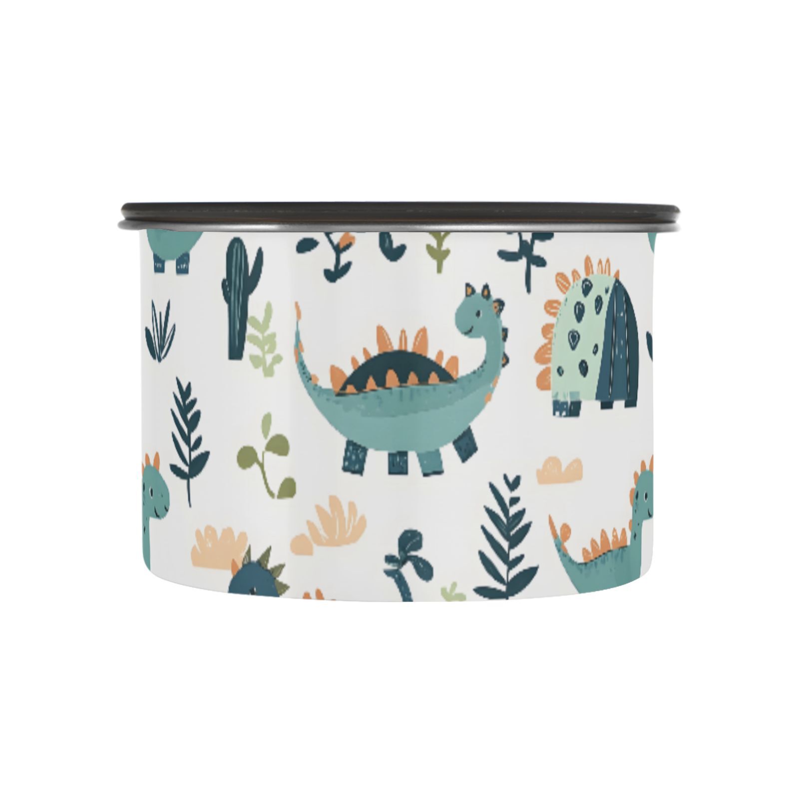 Cactus Dinosaur Dino Airtight Coffee Bean Canister 30oz Food Storage Containers with Lids For Gournd, Tea, Sugar, Flour, Rice, Cereal, Candy Cookie Jar